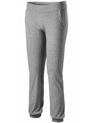 Pantaloni de trening pentru femei MALFINI LEISURE 603 EVIDENȚIERI GRI ÎNCHIS