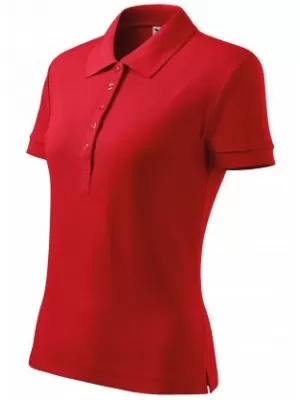 Tricou de damă cu guler MALFINI HEAVY 216 ROŞU