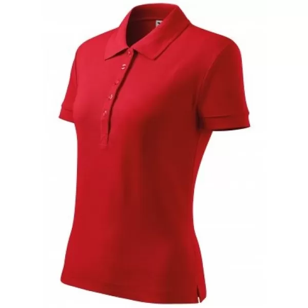  Tricou de damă cu guler MALFINI HEAVY 216 ROŞU 
