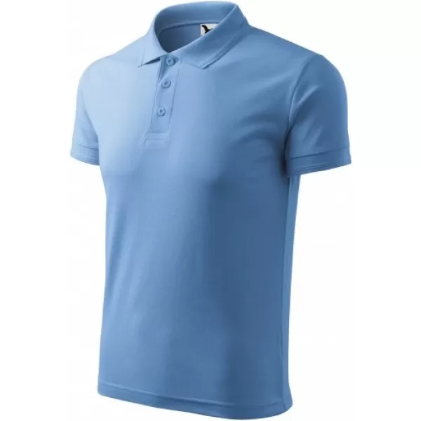  Tricou pentru bărbați cu guler MALFINI PIQUE POLO 203 ALBASTRU CERUL 