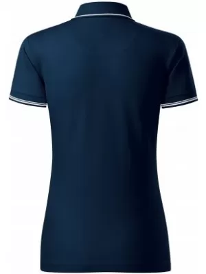 Tricou de damă cu guler MALFINI PREMIUM PERFECTION PLAIN 253 ALBASTRU MARIN