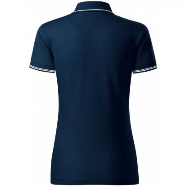  Tricou de damă cu guler MALFINI PREMIUM PERFECTION PLAIN 253 ALBASTRU MARIN 