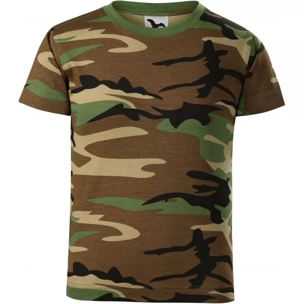  Tricou pentru copii MALFINI CAMOUFLAGE 149 MARO DE CAMUFLAJ 