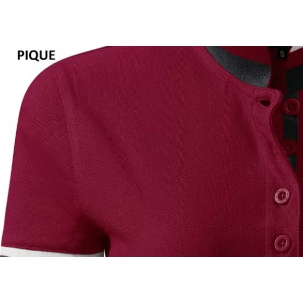  Tricou pentru bărbați cu guler MALFINI PREMIUM COLLAR UP 256 GRANAT 