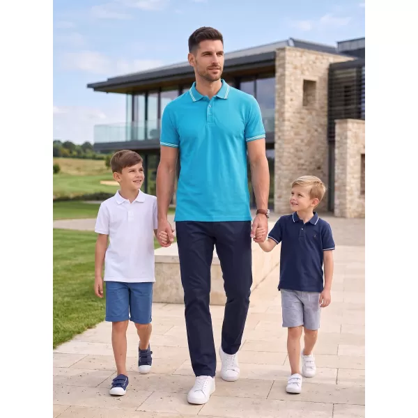  Tricou pentru bărbați cu guler MALFINI URBAN 219 TURCOAZ 