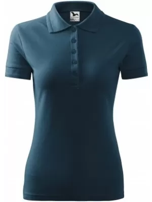 Tricou de damă cu guler MALFINI PIQUE POLO 210 ALBASTRU MARIN
