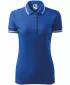 Tricou de damă cu guler MALFINI URBAN 220 ALBASTRU REGAL