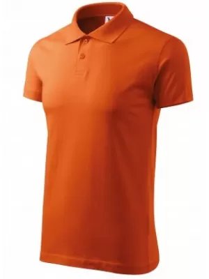 Tricou pentru bărbați cu guler MALFINI SINGLE J. 202 PORTOCALE