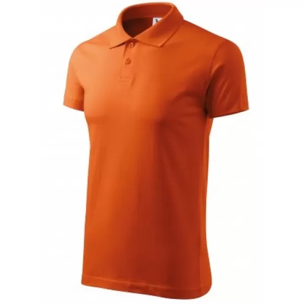  Tricou pentru bărbați cu guler MALFINI SINGLE J. 202 PORTOCALE 