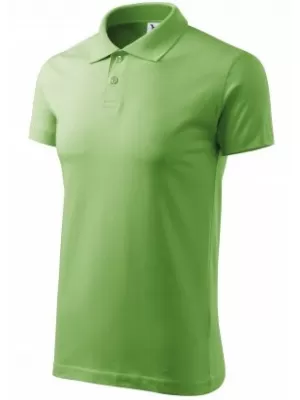 Tricou pentru bărbați cu guler MALFINI SINGLE J. 202 IARBA VERDE