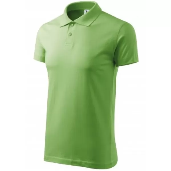  Tricou pentru bărbați cu guler MALFINI SINGLE J. 202 IARBA VERDE 