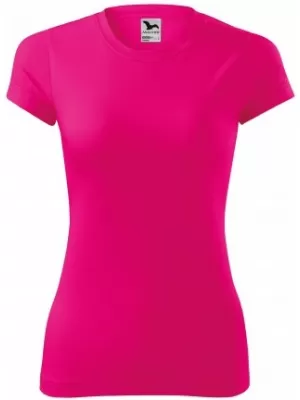 Tricou funcțional de damă MALFINI FANTASY 140 ROZ NEON
