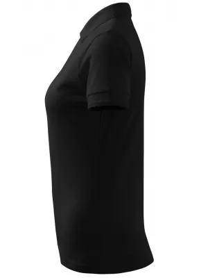Tricou de damă cu guler MALFINI PIQUE POLO 210 NEGRU