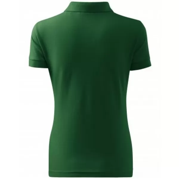  Tricou de damă cu guler MALFINI HEAVY 216 VERDE STICLA 