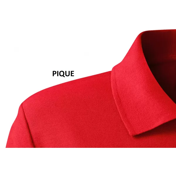  Tricou pentru bărbați cu guler MALFINI HEAVY 215 ROŞU 