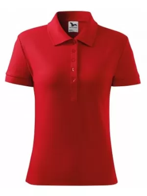 Tricou de damă cu guler MALFINI HEAVY 216 ROŞU