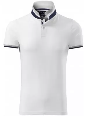 Tricou pentru bărbați cu guler MALFINI PREMIUM COLLAR UP 256 ALB