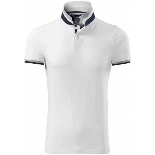  Tricou pentru bărbați cu guler MALFINI PREMIUM COLLAR UP 256 ALB 