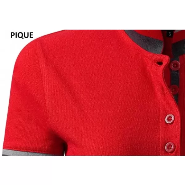  Tricou pentru bărbați cu guler MALFINI PREMIUM COLLAR UP 256 FORMULA ROSIE 