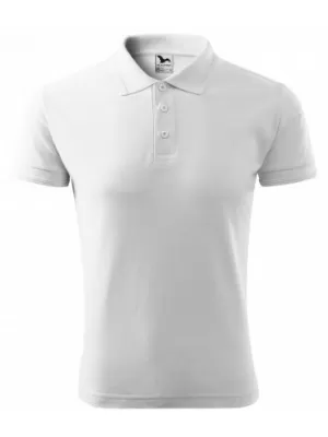 Tricou pentru bărbați cu guler MALFINI PIQUE POLO 203 ALB