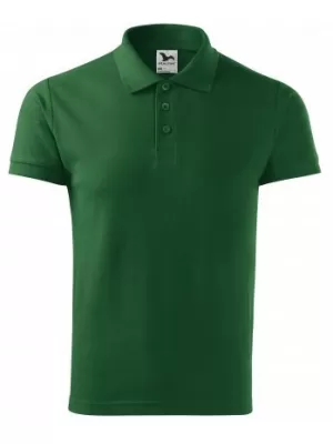 Tricou pentru bărbați cu guler MALFINI HEAVY 215 VERDE STICLA