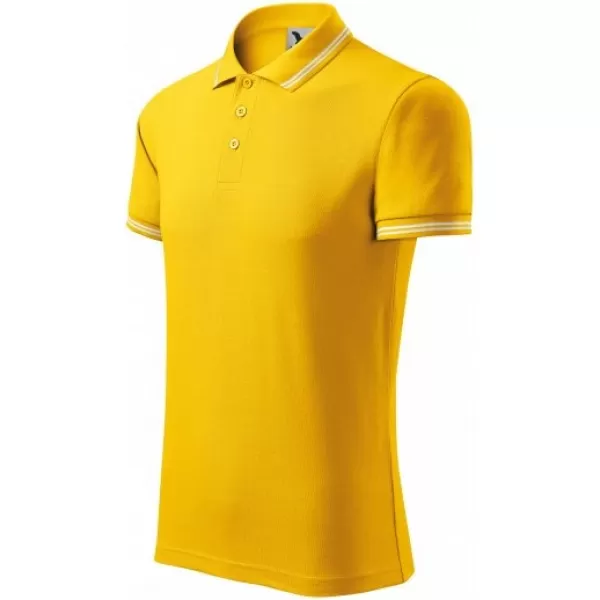  Tricou pentru bărbați cu guler MALFINI URBAN 219 CHIHLIMBAR 