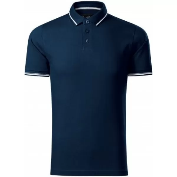  Tricou pentru bărbați cu guler MALFINI PREMIUM PERFECTION PLAIN 251 ALBASTRU MARIN 