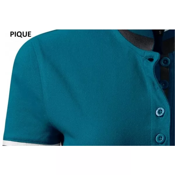  Tricou de damă cu guler MALFINI PREMIUM COLLAR UP 257 KEROSENUL 