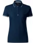 Tricou de damă cu guler MALFINI PREMIUM PERFECTION PLAIN 253 ALBASTRU MARIN