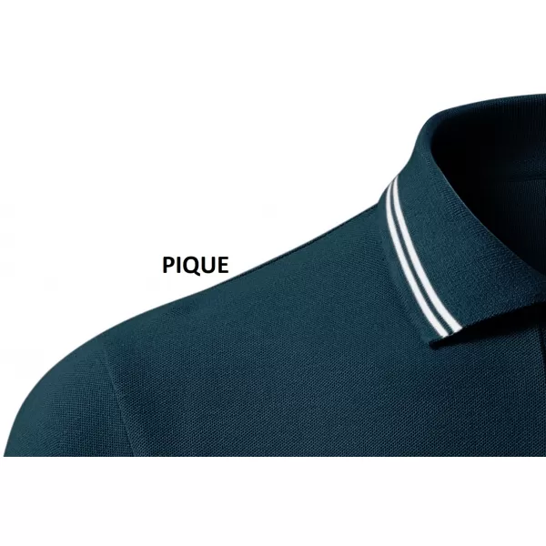  Tricou pentru bărbați cu guler MALFINI URBAN 219 ALBASTRU MARIN 
