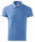 Tricou pentru bărbați cu guler MALFINI COTTON 212 ALBASTRU CERUL