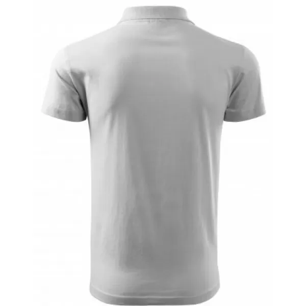  Tricou pentru bărbați cu guler MALFINI SINGLE J. 202 ALB 