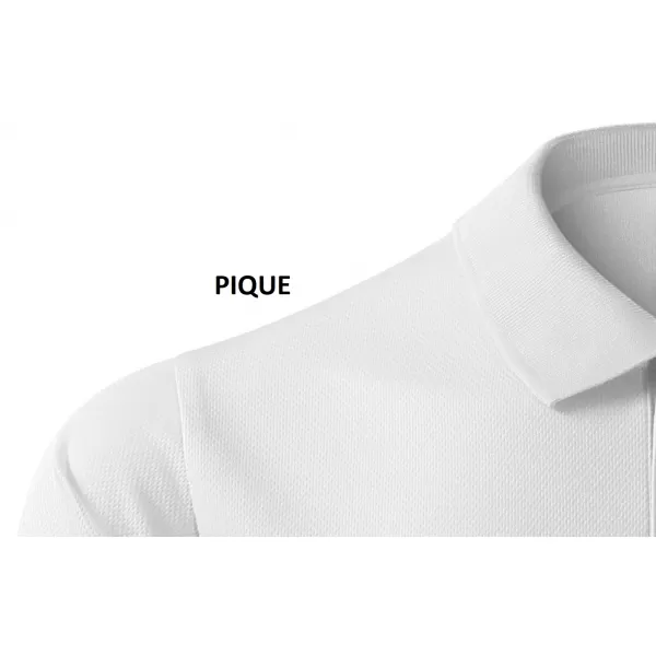  Tricou funcțional pentru bărbați cu guler MALFINI VICTORY 217 ALB 