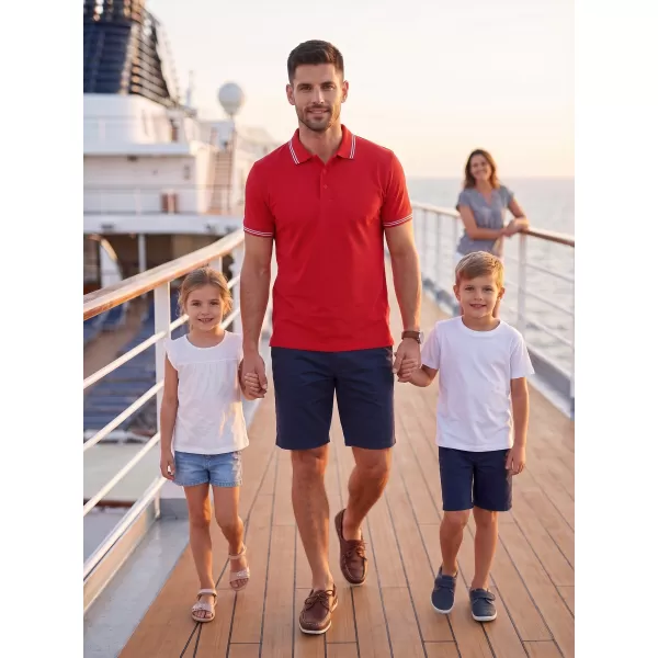  Tricou pentru bărbați cu guler MALFINI URBAN 219 ROŞU 