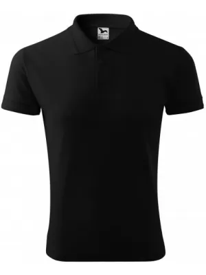 Tricou pentru bărbați cu guler MALFINI PIQUE POLO 203 NEGRU