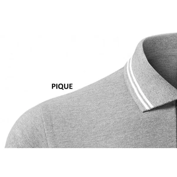  Tricou de damă cu guler MALFINI URBAN 220 EVIDENȚIERI GRI ÎNCHIS 
