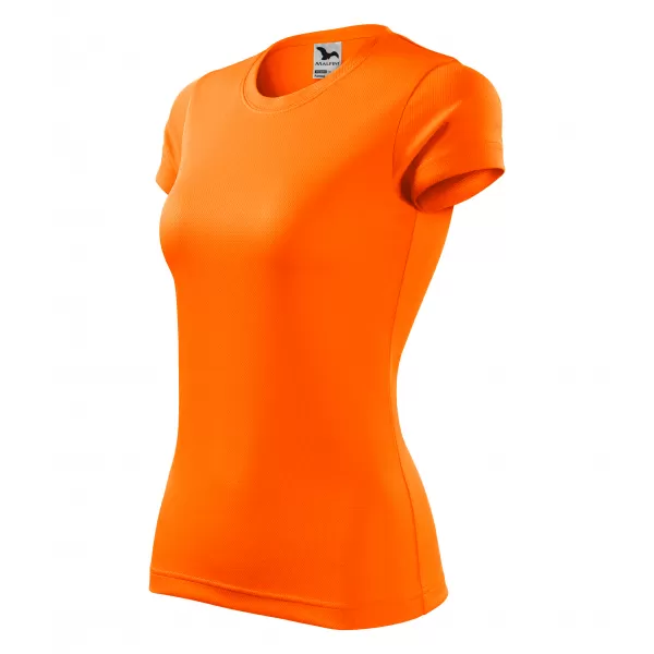  Tricou funcțional de damă MALFINI FANTASY 140 PORTOCALIU NEON 