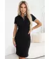 Rochie de dama cu guler MALFINI PREMIUM DRESS UP 271 NEGRU