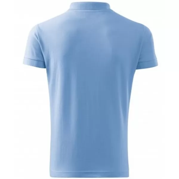  Tricou pentru bărbați cu guler MALFINI HEAVY 215 ALBASTRU CERUL 