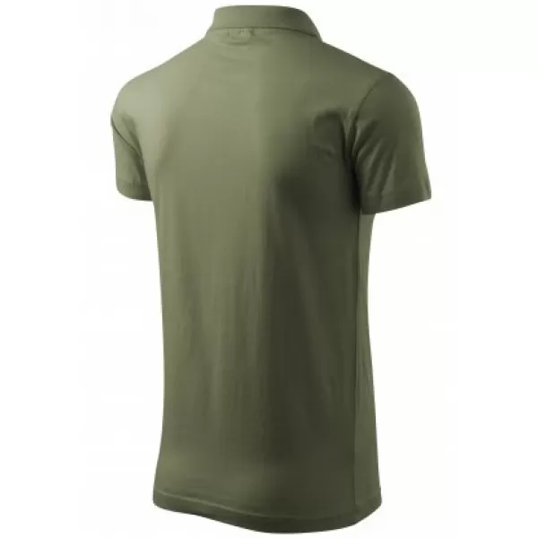  Tricou pentru bărbați cu guler MALFINI SINGLE J. 202 KAKI 