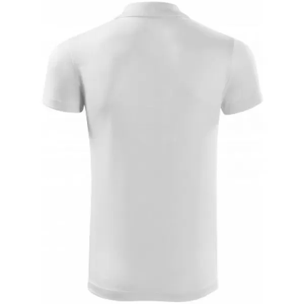  Tricou funcțional pentru bărbați cu guler MALFINI VICTORY 217 ALB 