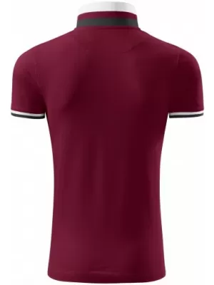 Tricou pentru bărbați cu guler MALFINI PREMIUM COLLAR UP 256 GRANAT