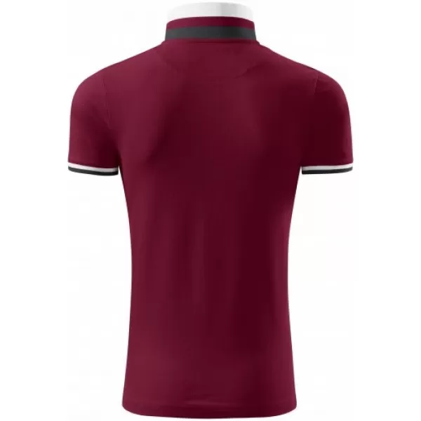  Tricou pentru bărbați cu guler MALFINI PREMIUM COLLAR UP 256 GRANAT 