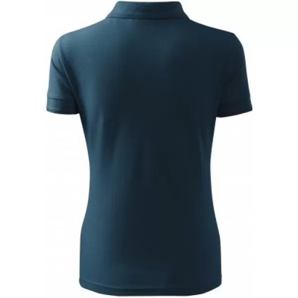  Tricou de damă cu guler MALFINI PIQUE POLO 210 ALBASTRU MARIN 
