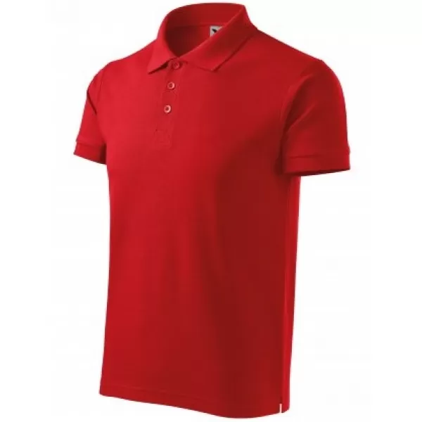  Tricou pentru bărbați cu guler MALFINI COTTON 212 ROŞU 