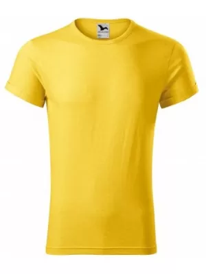 Tricou pentru bărbați MALFINI FUSION 163 EVIDENȚIERE GALBENĂ
