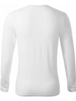 Tricou pentru bărbați cu mâneci lungi MALFINI PREMIUM BRAVE 155 ALB