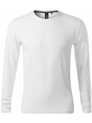 Tricou pentru bărbați cu mâneci lungi MALFINI PREMIUM BRAVE 155 ALB