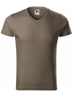 Tricou pentru bărbați MALFINI SLIM FIT V-NECK 146 ARMATELOR