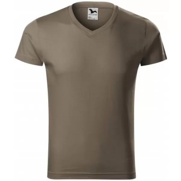  Tricou pentru bărbați MALFINI SLIM FIT V-NECK 146 ARMATELOR 